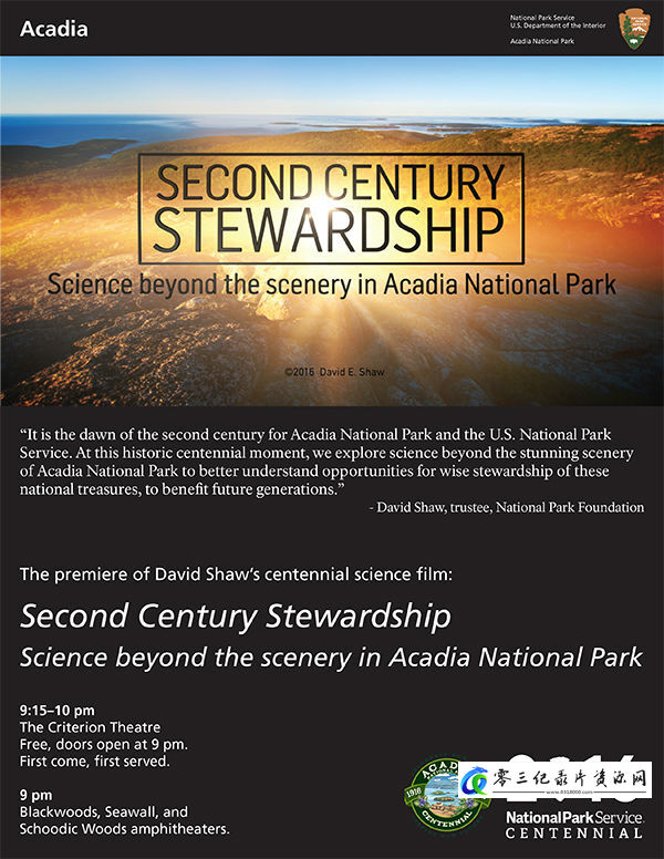 探索纪录片《第二个世纪：阿卡迪亚国家公园 Second Century Stewardship Acadia National Park》下载-零三纪录片资源网