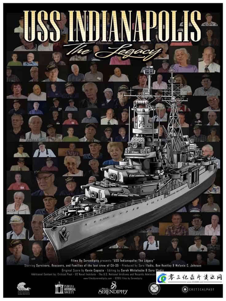 军事纪录片《印第安纳波利斯号巡洋舰：遗产 USS Indianapolis: The Legacy》下载-零三纪录片资源网